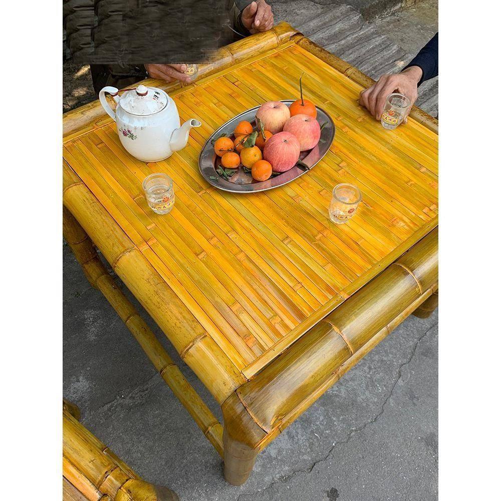纯手工竹桌桌子茶桌老式复古火锅茶几餐桌围炉煮茶庭院户外桌椅,住宅家具,其它椅子,淘宝优惠券,粉丝福利购,淘宝优惠卷
