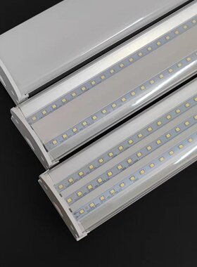 大功率长条灯t20一体化54w工程led防尘灯管三排四排72w灯高亮48w
