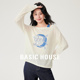 Basic 撞色套头上衣女 秋冬新款 House 百家好假两件印花吊带针织衫