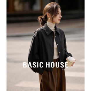 百家好休闲翻领短款轻薄羽绒服女冬季新款保暖百搭气质感上衣外套