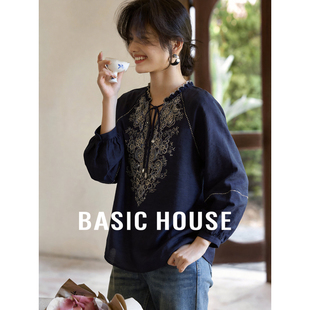 2026宽松显瘦灯笼袖 Basic 上衣女春季 百家好显瘦灯笼袖 上衣 House