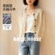 开衫 百家好复古圆领针织马甲女秋外穿时尚 坎肩背心 House Basic