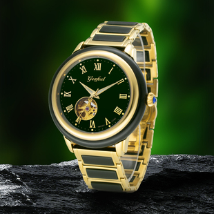 古浪琴海正品瑞士手表男士机械表翡翠2025全自动青玉石镂空腕表