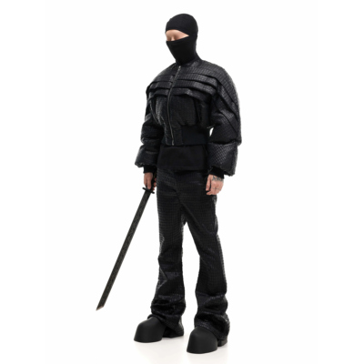 SCD crowd 24秋冬 300g鸭绒廓形活页短款羽绒服颗粒男女同款外套