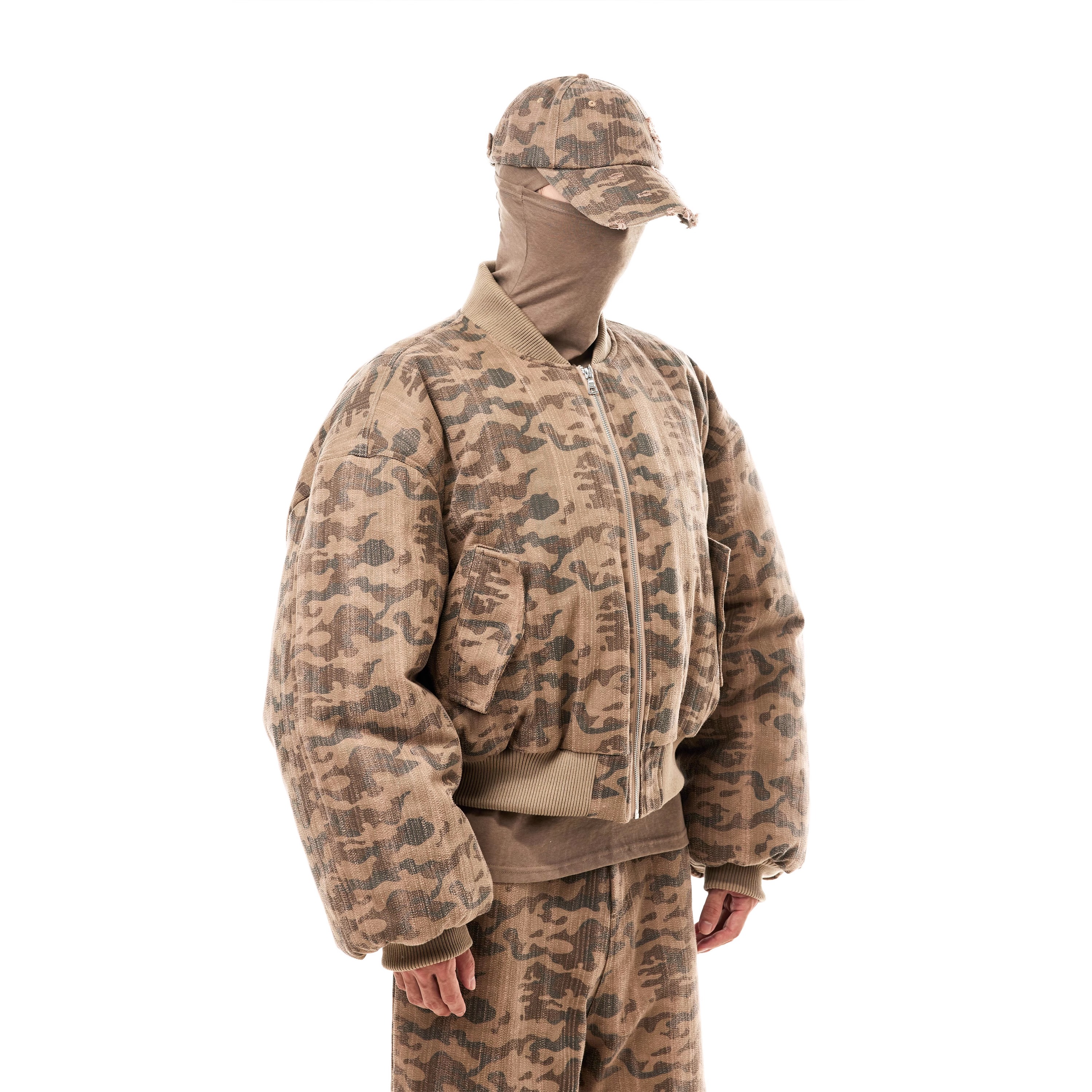 廓形棉服飞行夹克保暖外套