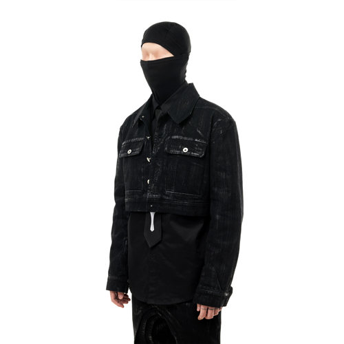 SCD crowd 24秋冬 年底清仓 涂层刷蜡牛仔百搭夹克短款外套男女