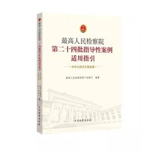 正版最高人民检察院第二十四批指导性案例适用指引 涉非公经济立案监督 最高人民检察院第十检察厅 中国检察出版社