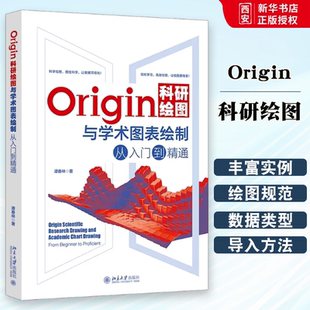 正版Origin科研绘图与学术图表绘制从入门到精通 谭春林 北京大学出版社 Origin编程 二维三维绘图 三维曲线图 教材书籍
