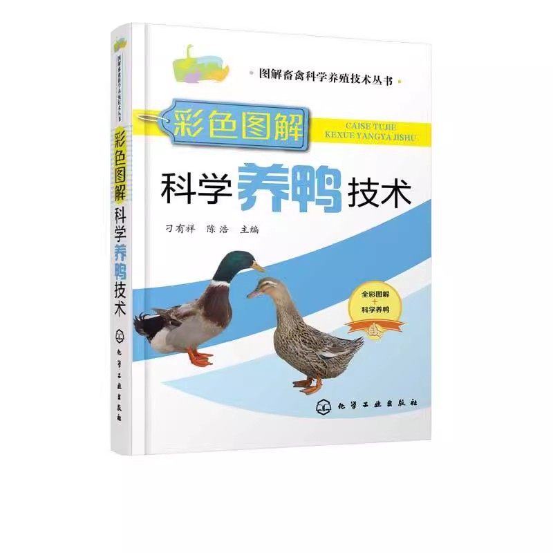 正版彩色图解科学养鸭技术 刁有祥 化学工业出版社 蛋鸭养殖技术养鸭书籍科学养鸭鸭病防治诊疗鸭常见病诊治养鸭饲料兽医书籍
