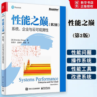 正版性能之巅第2版 布兰登·格雷格 电子工业出 系统企业与云可观测性 Linux性能系统及应用程序性能改进方法云计算架构演进书籍