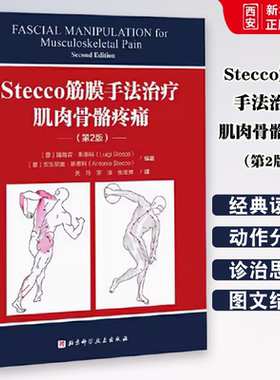 正版Stecco筋膜手法治疗肌肉骨骼疼痛 第2版 北京科学技术出版社 筋膜领域意大利学派领军人物Luigi Stecco 教程教材书籍