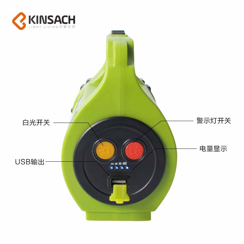 大功率聚光手电筒露营灯强光探照灯巡逻手提灯充电式