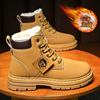 马丁靴男加绒加厚保暖厚底工装短靴加厚棉鞋