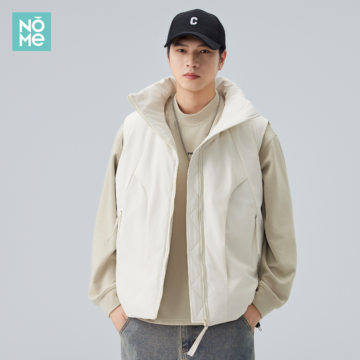 加厚棉服马甲男秋冬坎肩背心外套