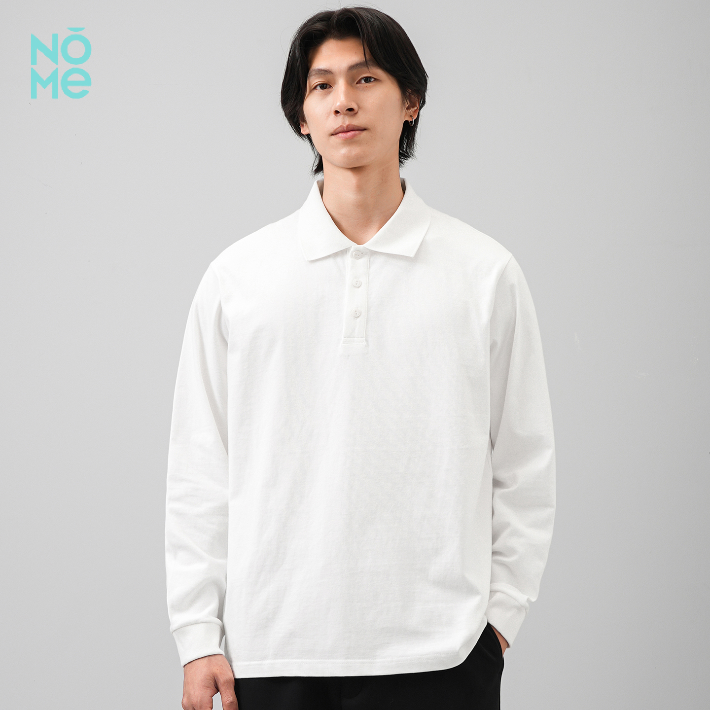 NOME400g重磅纯棉Polo衫男长袖