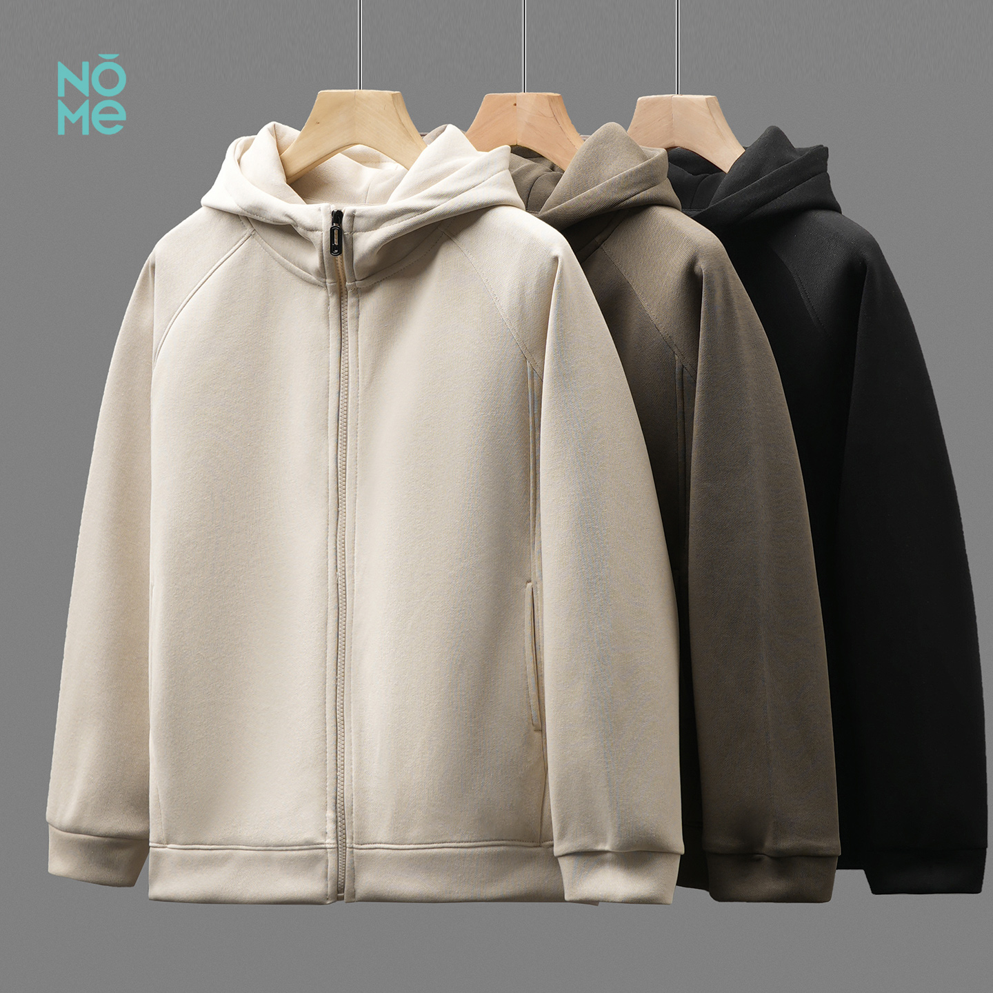 羊毛蚕丝开衫卫衣男冬季加厚