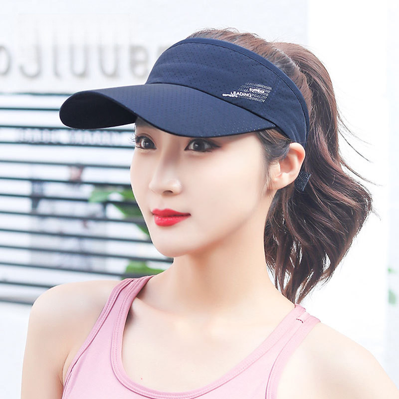 夏天帽子加长檐防晒空顶帽男女士