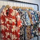 衬衣2 大码 300斤古巴领碎花新中式 国风衬衫 男女夏威夷情侣沙滩短袖