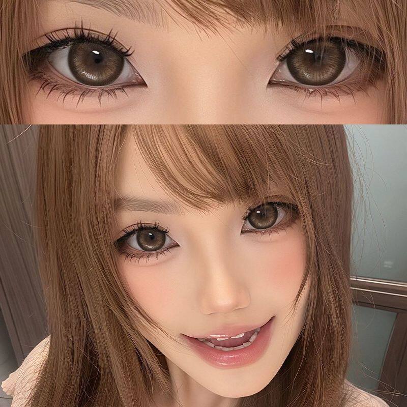 OVOLOOK棕色美瞳日抛大小直径近视水凝胶隐形眼镜官方正品旗舰店Y图片