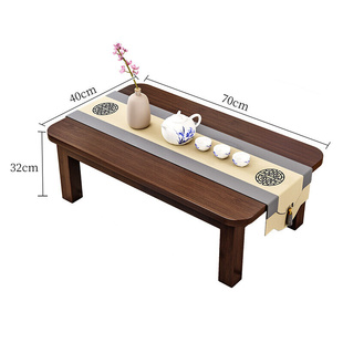 楠竹炕桌家用竹木榻榻米小茶几炕上吃饭桌飘窗学习书桌电脑矮桌子