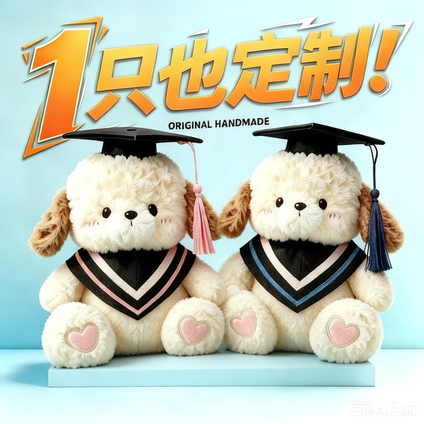 毕业礼物小狗玩偶公仔送全班批发幼儿园小学高中送女生可定制logo