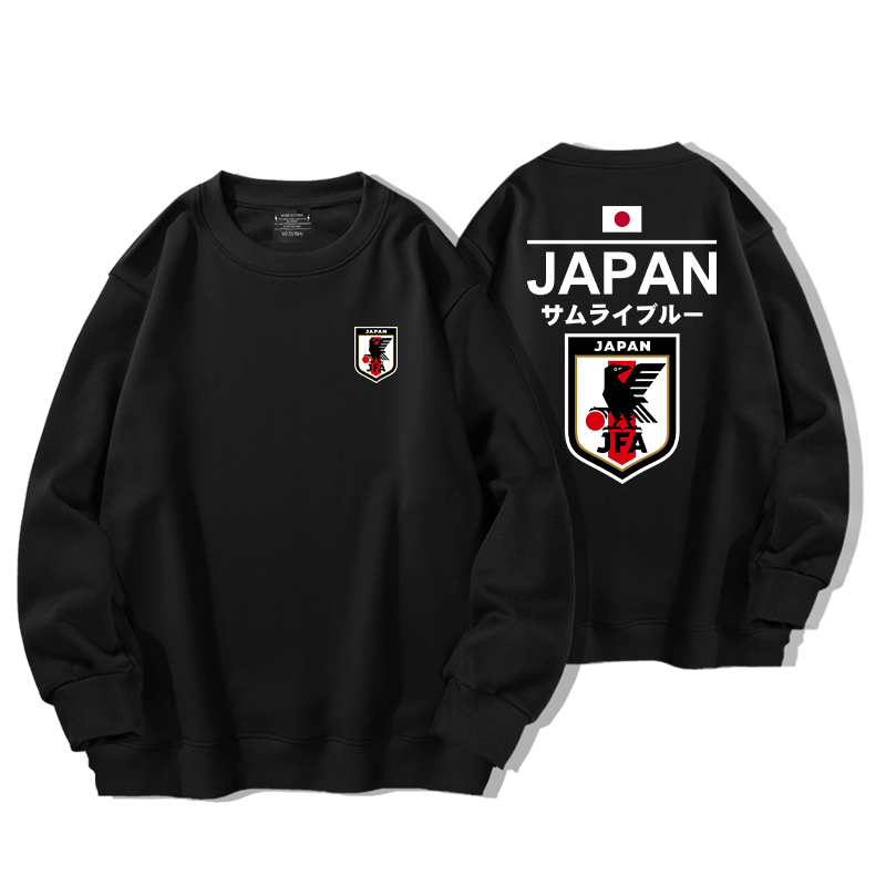 日本男子足球队世界亚洲圆领卫衣