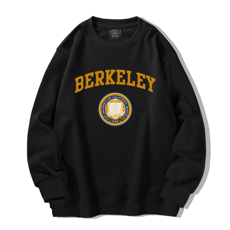 加利福尼亚大学伯克利分校毕业考研留学圆领卫衣学生上衣外套长袖