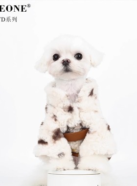 BITEONE【麋鹿苑】猫咪狗狗秋冬衣服秋冬毛呢加厚大衣