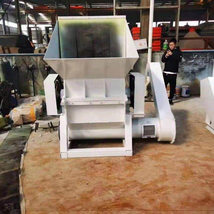 TPU弹性塑料丝金属打碎机800型水果筐粉碎机塑料袋塑料桶颗粒机