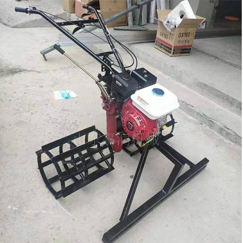 混凝土扒灰机 手推汽油摊平机 修路推平摊灰机