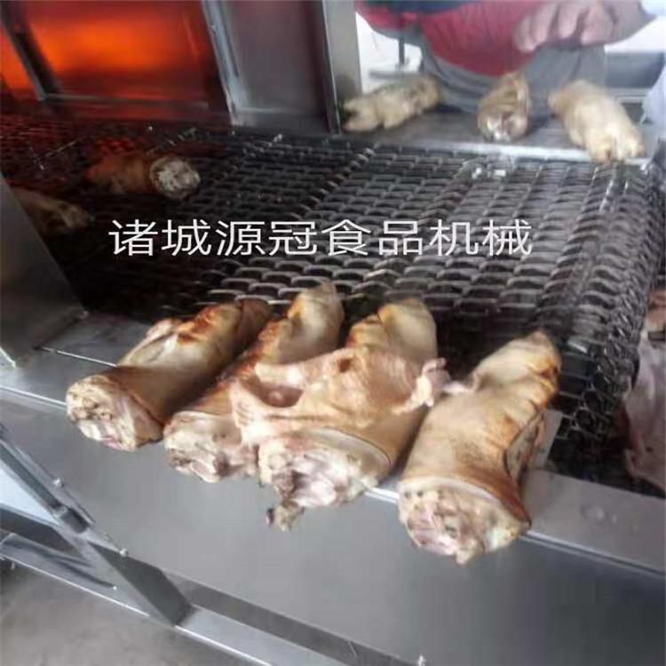 河南猪蹄烧毛机 猪脑袋猪脚猪皮上下喷火烤毛机 不锈钢羊蹄燎毛机