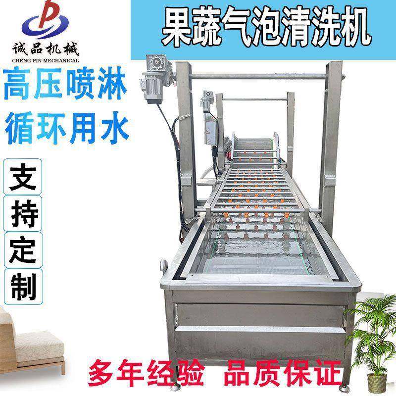 商用肉制品海参气泡清洗机肉类鱼类解冻清洗流水线玉米酸菜洗菜机