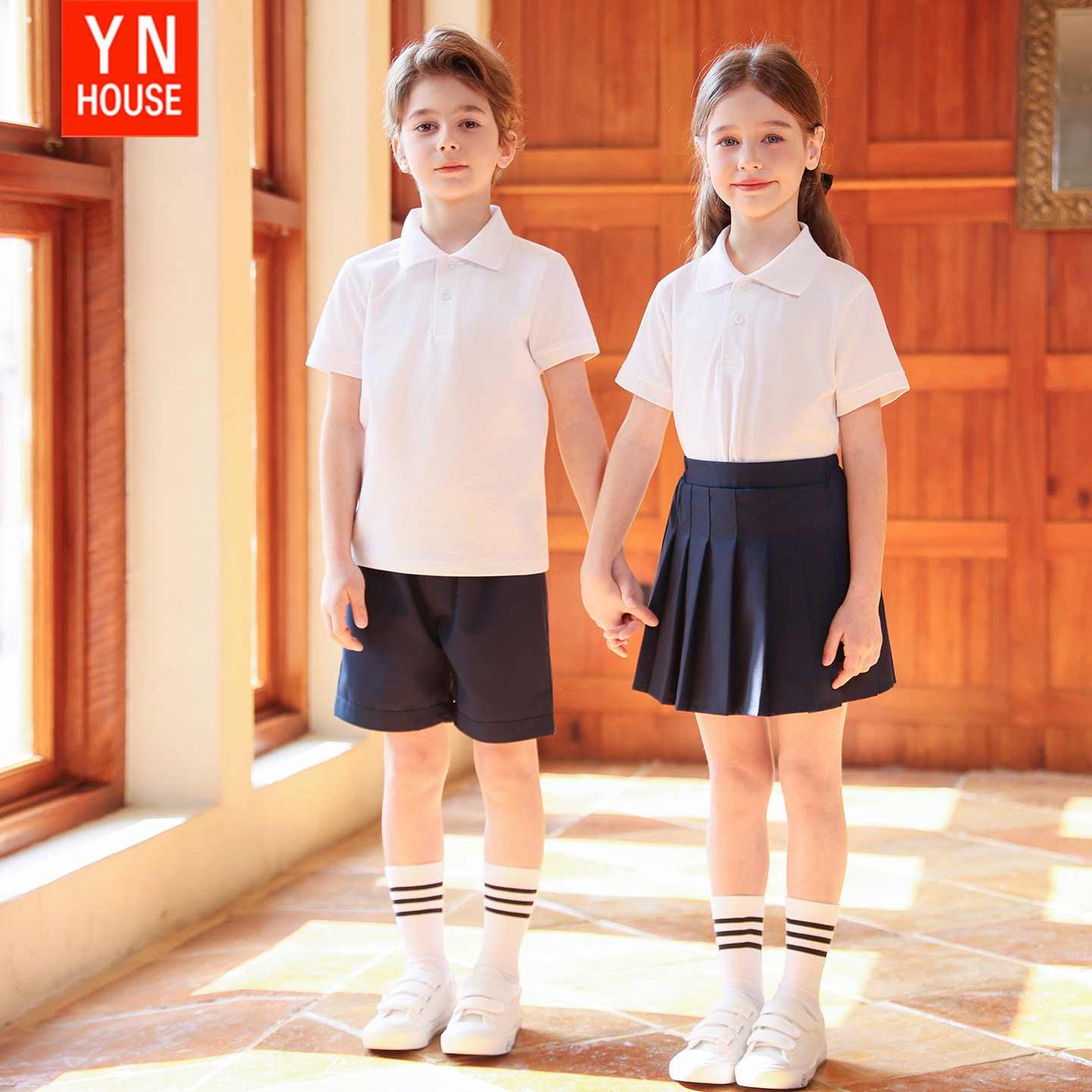 六一儿童演出服中小学生夏季校服polo套装幼儿园园服运动会表演服