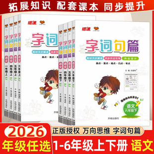 2026春字词句篇一年级二年级三年级四年级五年级六年级下册上册语文人教版部编版小学课本同步讲解教材全解详解解读预习辅导练习册