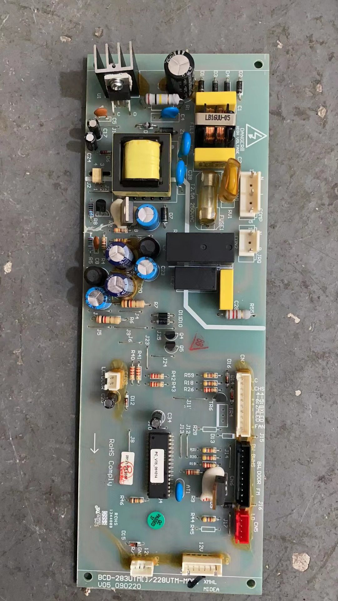 原装拆机美的冰箱配件电脑板主板BCD-283UTM 228UTM-MD V5-090220