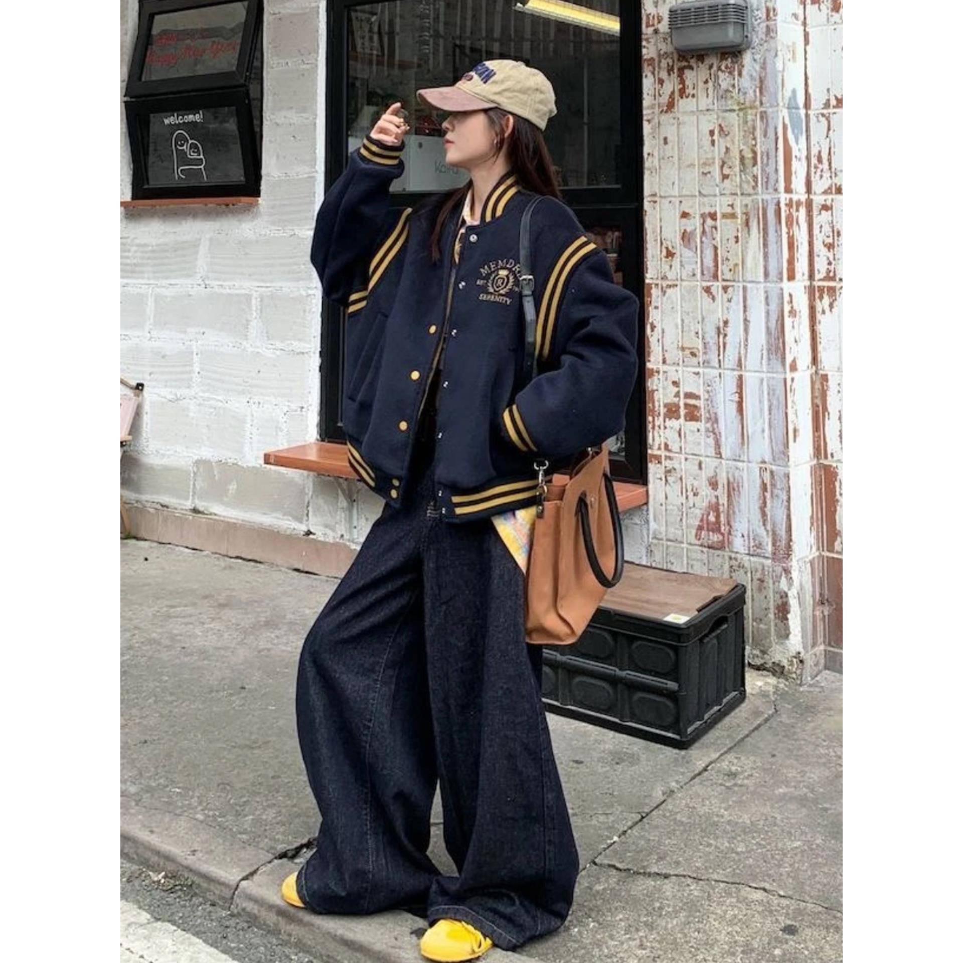 美式覆古棉服女2025新款冬季棒球服夹克棉衣超好看夹棉厚外套棉袄