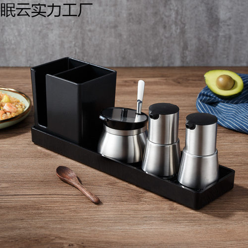 勺筷托盘商用餐厅醋瓶套装商用桌面调料罐醋壶商用餐饮店