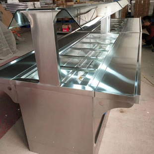 保温台玻璃罩加接菜台 各种异形不锈钢商用抽屉电加热设备食堂