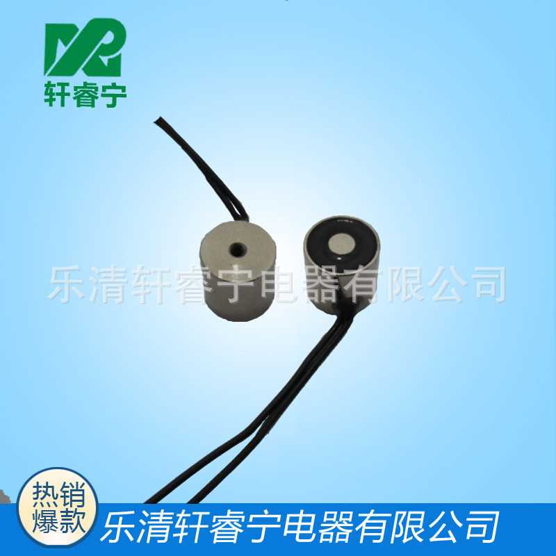 轩睿宁直流电磁铁厂家 供应XRN-P10/10 吸力0.3KG 微型吸盘电磁铁
