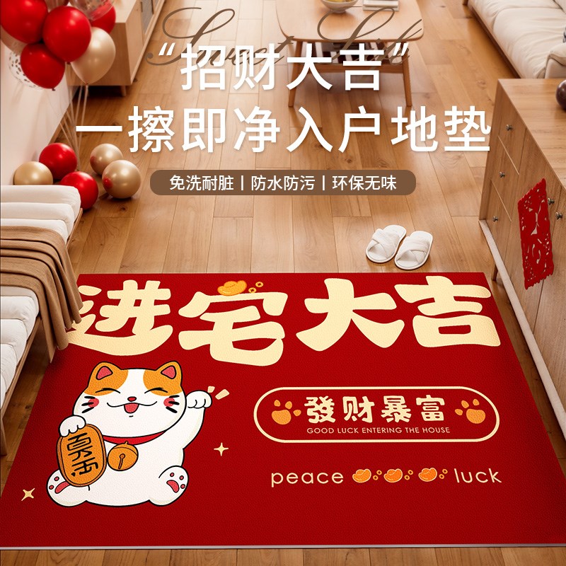 入户门地垫进门垫pvc可擦t免洗加厚防滑耐脏2025新款门里门外地毯