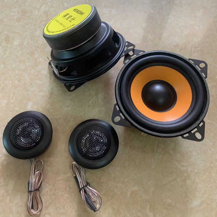 四件套汽车喇叭4寸重中低音车载扬声器专用音响无损升级音箱改装