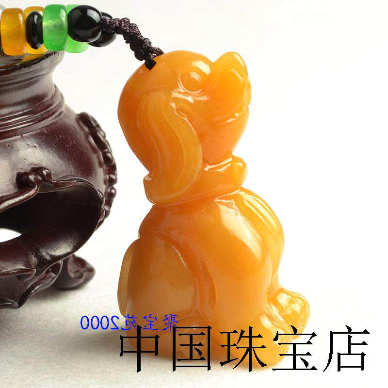 高端黄龙玉旺财小狗狗挂件男女款项坠狗生肖立体小动物吉祥物吊坠