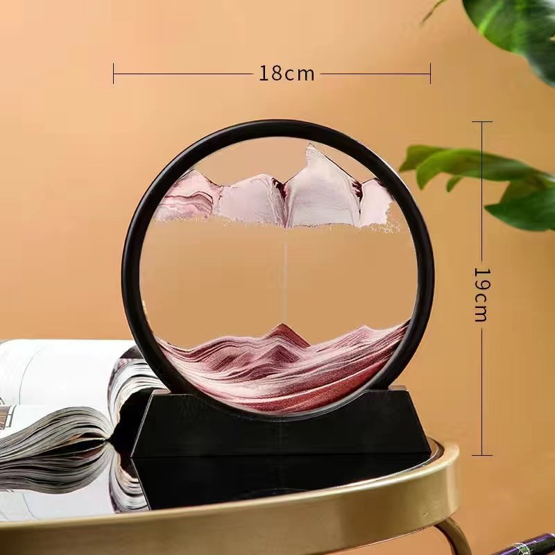 Sand painting hourglass art display, wine cabinet, TV cabinet, living room and entrance hall decoration, birthday gift for girls on the Qixi Festival thumbnail 8