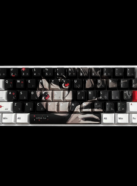 Yuki动漫图案面具正刻五面热升华键帽 适用wooting ez63 made68等