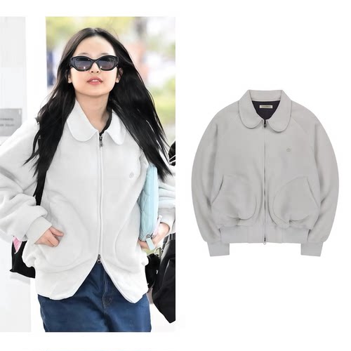 韩国潮牌coyseio外套女拉链开衫摇粒绒newjeans范玉欣hanni同款