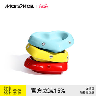 火星来电MarsMail陶瓷宠物碗大口径中小型犬猫咪狗防打翻护颈食盆