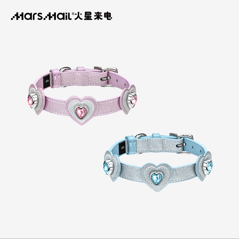 火星来电宝石宠物项圈牵引绳