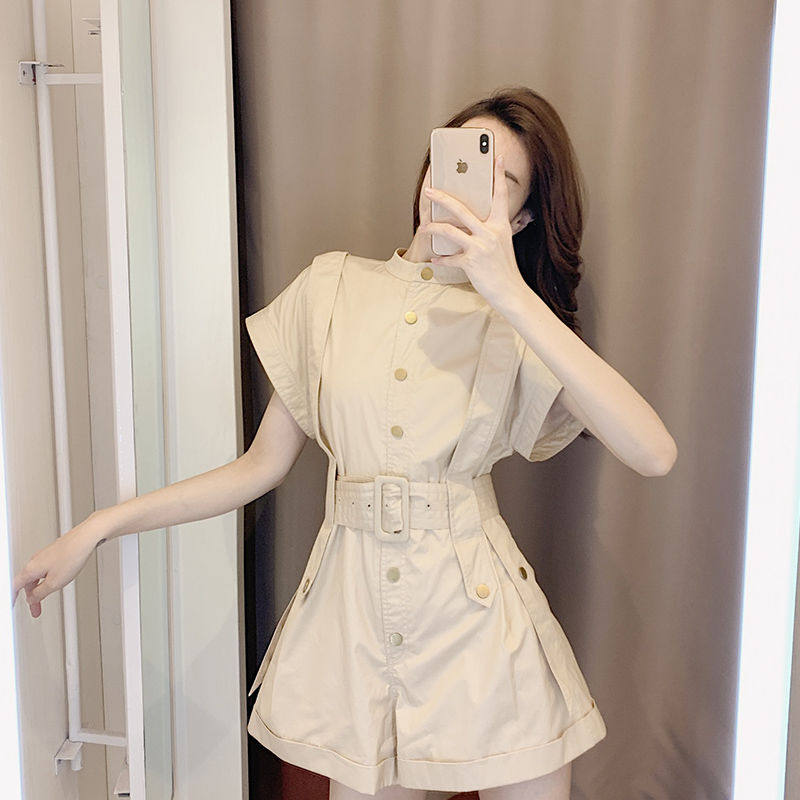 时尚名媛气质显瘦连体裤2025新款收腰赫本风可盐可甜小个子套装女