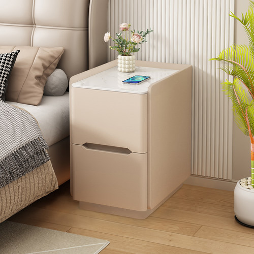 超窄床头柜小型轻奢实木极窄柜子