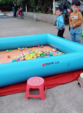 盈泰儿童充气游乐池大型室外单层游乐沙池海洋球池婴幼儿童球池